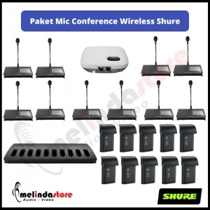 Paket Mic Conference Wireless Shure MXCW Series | Paket 10 Mic